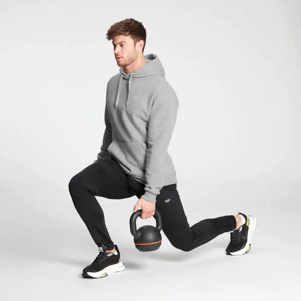 MP Men's Essentials Hoodie - Classic Grey Marl 2 MP Men's Essentials Hoodie - Classic Grey Marl - Afbeelding 2
