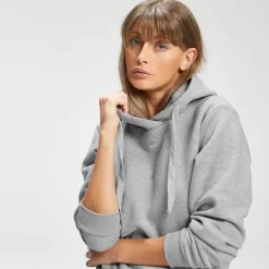 MP Hoodie Met Kangoeroezak Voor Dames - Grijs Gemêleerd -Beste Sportkleding 12734257 2754878558615894