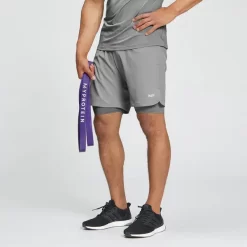 MP Men's 2 In 1 Training Shorts - Storm