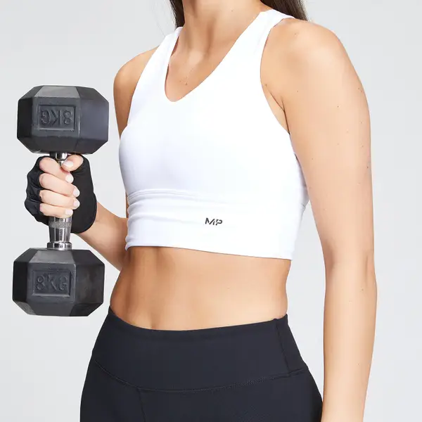MP Women's Power Longline Sportbeha - Wit 4 MP Women's Power Longline Sportbeha - Wit - Afbeelding 4