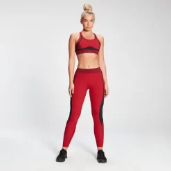 MP Women's Engage Colour Block Leggings - Danger/Wine -Beste Sportkleding 12783106 1304892024871054