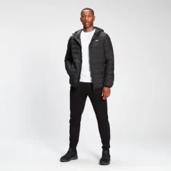 MP Men's Lightweight Hooded Packable Puffer Jacket - Black -Beste Sportkleding 12790110 9364891529987475