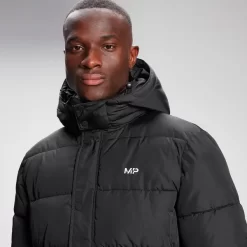 MP Men's Long Puffer Jacket - Black -Beste Sportkleding 12856385 1954889991467355