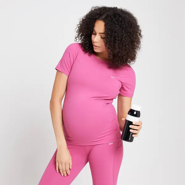 MP Power Maternity Top Met Korte Mouwen Voor Dames - Sangria