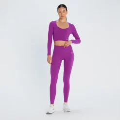 MP Power Legging Van Meshstof Voor Dames - Paars -Beste Sportkleding 13108940 7885049073053717