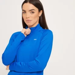 MP Shirt Met Normale Pasvorm En Kwartrits Voor Dames - Echt Blauw -Beste Sportkleding 13109298 1034965371301753