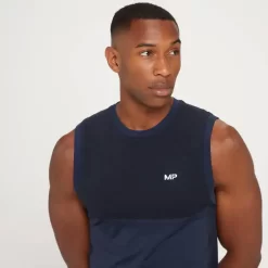 MP Naadloos Hemd Voor Heren - Diepblauw Gemêleerd -Beste Sportkleding 13114840 6274932686817420