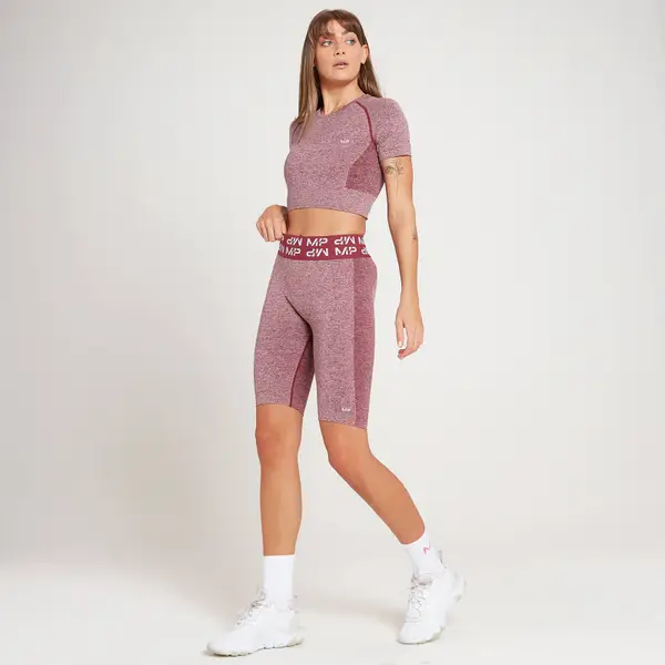 MP Curve Fietsshort Voor Dames - Bordeauxrood 2 MP Curve Fietsshort Voor Dames - Bordeauxrood - Afbeelding 2