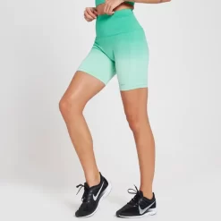 MP Velocity Ultra Naadloze Fietsshort Voor Dames - IJsgroen