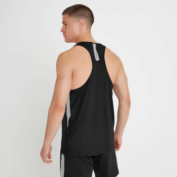 MP Tempo Sportshirt Met Diep Uitgesneden Armsgaten Voor Heren - Zwart 3 MP Tempo Sportshirt Met Diep Uitgesneden Armsgaten Voor Heren - Zwart - Afbeelding 3