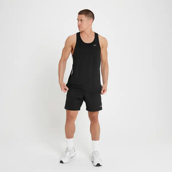 MP Tempo Sportshirt Met Diep Uitgesneden Armsgaten Voor Heren - Zwart 2 MP Tempo Sportshirt Met Diep Uitgesneden Armsgaten Voor Heren - Zwart - Afbeelding 2