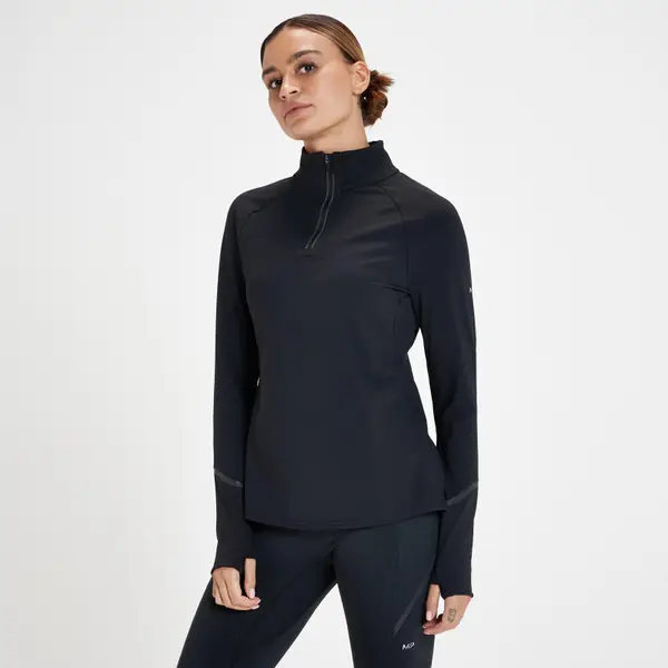 MP Velocity Ultra Reflecterend Shirt Met Kwartrits Voor Dames - Zwart