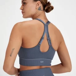 MP Velocity Ultra Grafeen Naadloze Sportbeha - Schaduwblauw