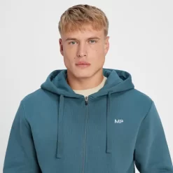 MP Rest Day Hoodie Met Volledige Rits Voor Heren - Rookblauw -Beste Sportkleding 13760852 1505015150000895