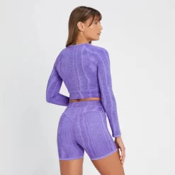 MP Tempo Omkeerbare Croptop Met Lange Mouwen Voor Dames - Paisleypaars -Beste Sportkleding 13808944 1675026082044908