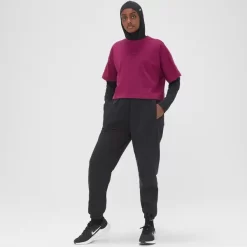 MP Adapt Cropped T-shirt Voor Dames - Donkerpaars -Beste Sportkleding 13809306 2865029449336240