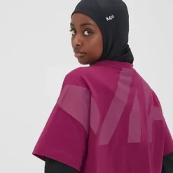 MP Adapt Cropped T-shirt Voor Dames - Donkerpaars -Beste Sportkleding 13809306 9125029449204165