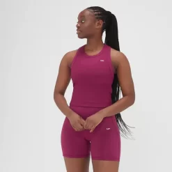 MP Adapt Hemd Van Ribstof Voor Dames - Donkerpaars