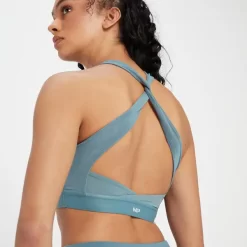 MP Power Sportbeha Met Gekruiste Bandjes - Kiezelblauw -Beste Sportkleding 13838209 1065007892302183