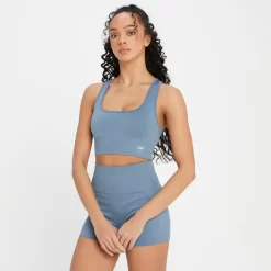MP Shape Seamless Sportbeha Voor Dames - Kiezelblauw