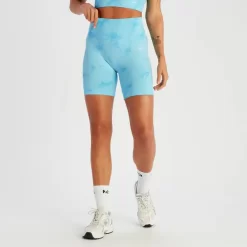 MP Shape Naadloze Fietsshort Voor Dames - Blauwe Tie-dye