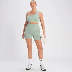 MP Tempo Naadloze Short Van Ribstof Voor Dames - Salie-grijs -Beste Sportkleding 14021557 6415068020420366