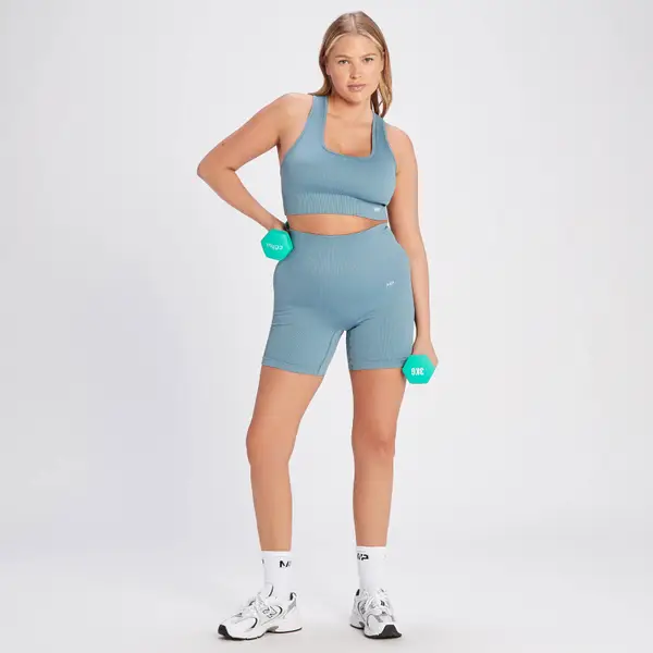 MP Tempo Naadloze Beha Van Ribstof - Grafeenblauw 3 MP Tempo Naadloze Beha Van Ribstof - Grafeenblauw - Afbeelding 3