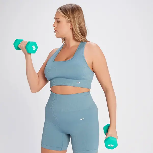 MP Tempo Naadloze Beha Van Ribstof - Grafeenblauw 1 MP Tempo Naadloze Beha Van Ribstof - Grafeenblauw