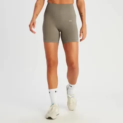 MP Tempo Naadloze Short Van Ribstof Voor Dames - Diep Taupe